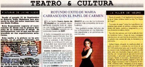 María Carrasco, recortes de prensa